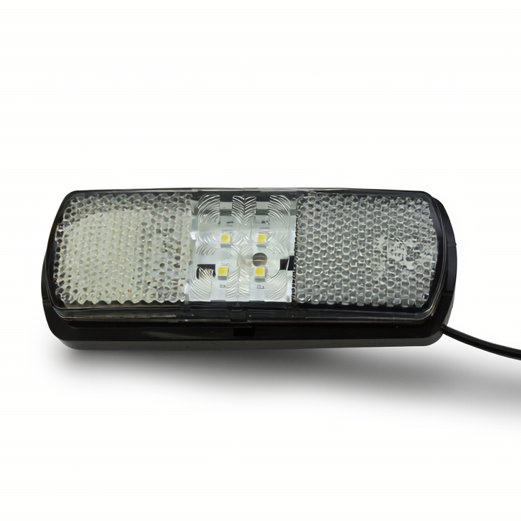 Maypole MP8142B LED Clear Front Marker and Reflector Lamp