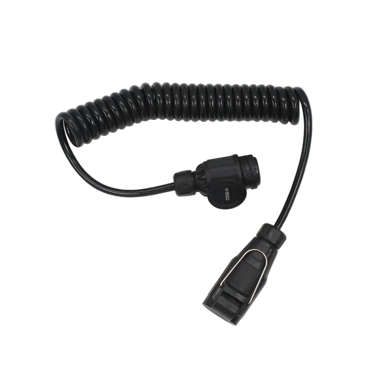 Maypole MP5896 2.5m Curly Extension Lead with 8 Pin Plug & 8 Pin Flying Socket