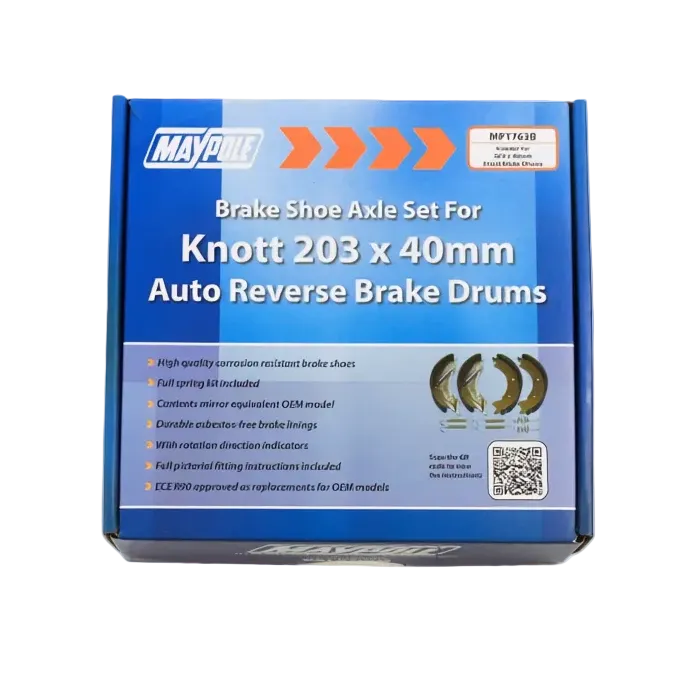 MP1763B Maypole Brake Shoe Axle Set for Knott 203×40 Drums