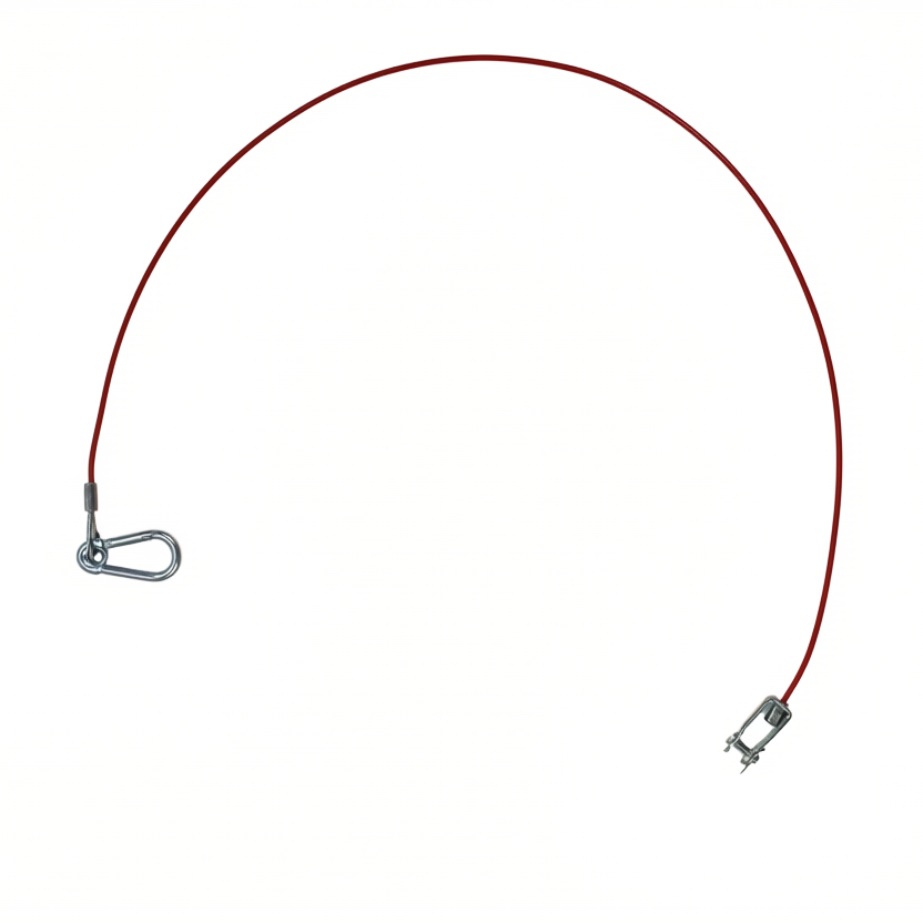 MP502 1m x 3mm Red PVC Breakaway Cable Display Packed