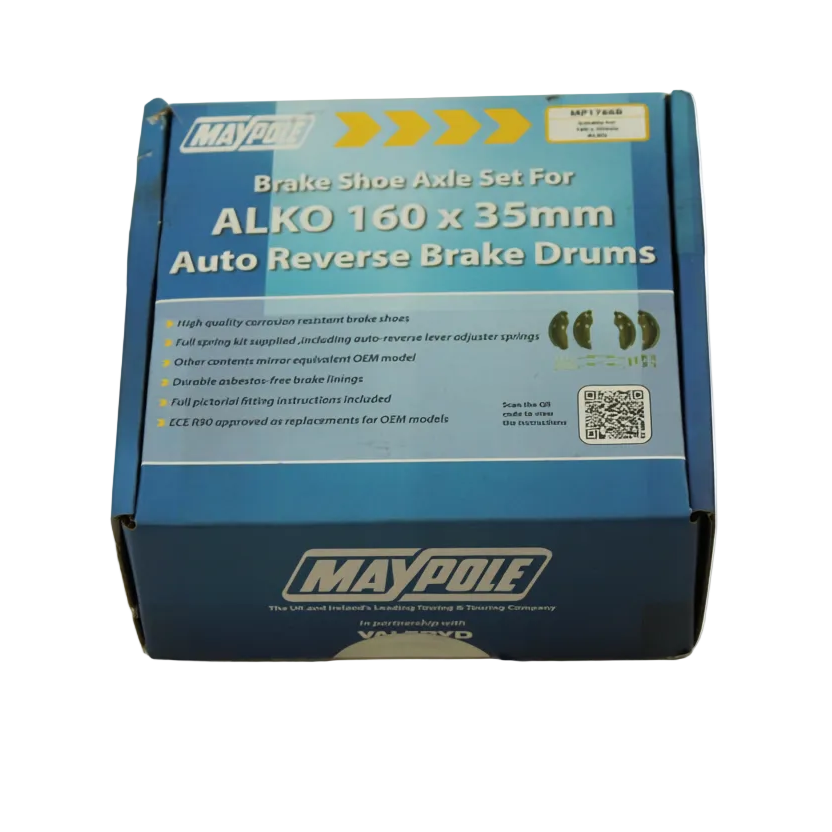 MP1766B Maypole Brake Shoe Axle Set for ALKO 160×35 Drums