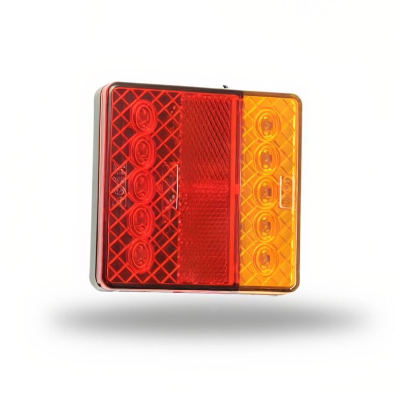 MP862B 12V LED Square Slimline Combination Lamp