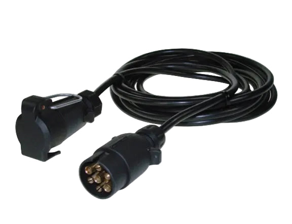 Maypole MP095 6m Straight Extension Lead 7 Pin Plug To 7 Pin Flying Socket